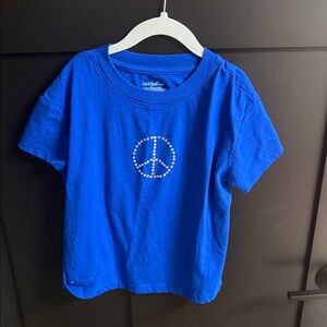 Cat & Jack  Bright Blue Peace Tee